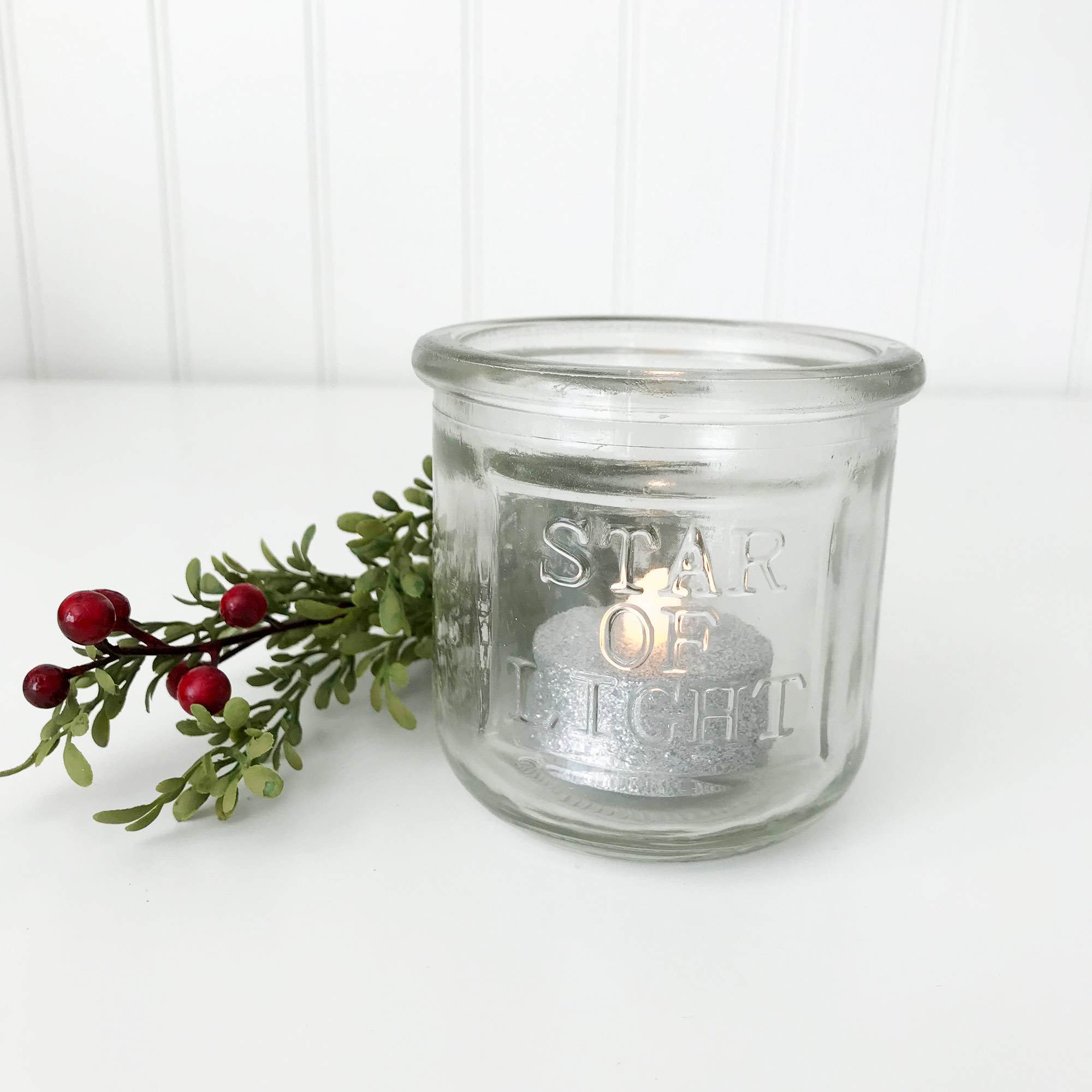 Star of Light Candle Jar -Dollar Section